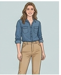 Fashion designer illustration representing the styling methodology behind Kibbe body type guides